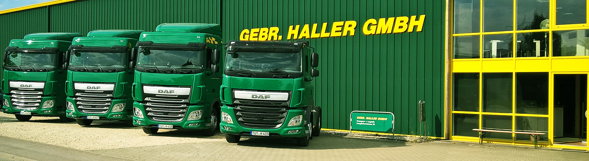 gebr haller trucks vor Firma